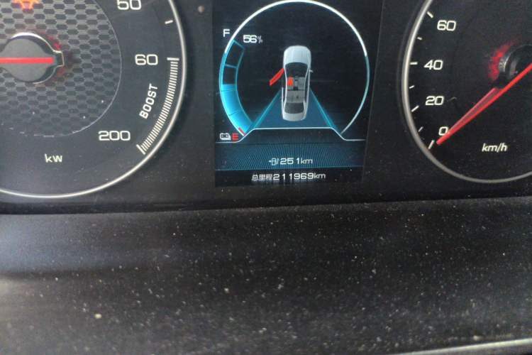 Used BYD Qin New Energy 2021 Travel Edition Odometer Close Up