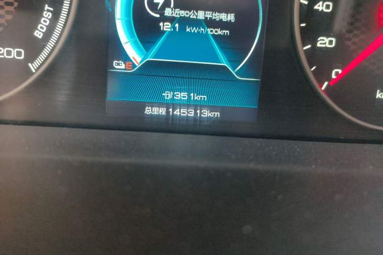 Used BYD Qin New Energy 2021 Travel Edition Odometer Close Up
