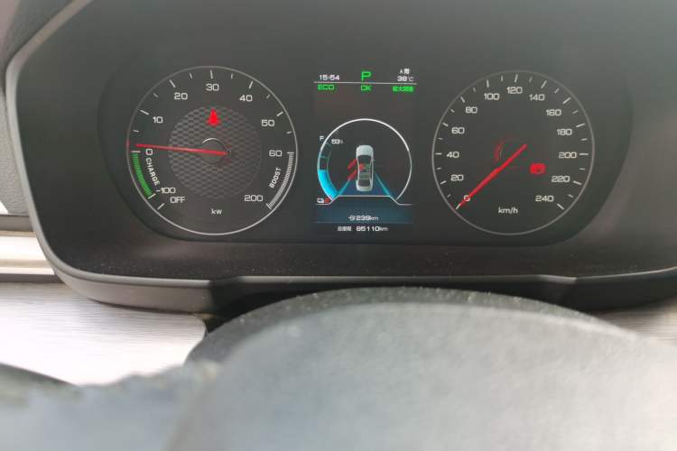 Used BYD Qin New Energy 2021 Travel Edition Odometer Close Up