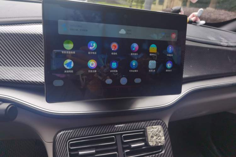 Used BYD Qin PLUS 2021 DM-i 120KM Flagship Model Audio And AC Panel