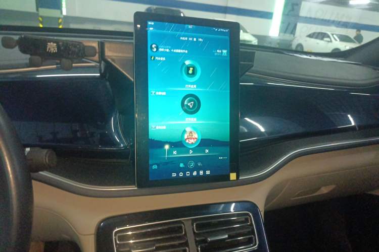 Used BYD Qin PLUS 2021 DM-i 55KM Flagship Model Audio And AC Panel