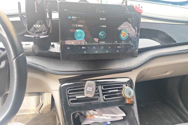 Used BYD Qin PLUS 2021 DM-i 55KM Prestige Model Audio And AC Panel