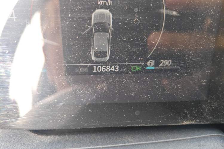 Used BYD Qin PLUS 2021 DM-i 55KM Prestige Model Odometer Close Up