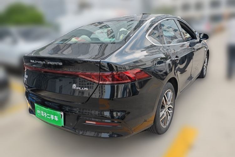 Used BYD Qin PLUS 2021 DM-i 55KM Flagship Model Rear Right 45 Deg