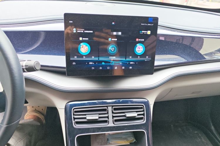 Used BYD Qin PLUS 2021 DM-i 55KM Flagship Model Audio And AC Panel