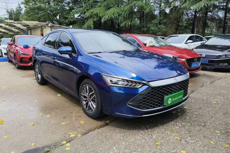 Used BYD Qin PLUS 2021 DM-i 55KM Flagship Model Front Right 45 Deg