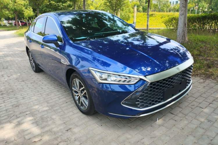 Used BYD Qin PLUS 2021 DM-i 55KM Flagship Model Front Right 45 Deg
