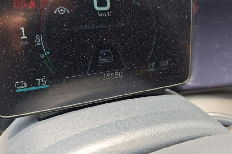 Used BYD Qin PLUS 2021 DM-i 120KM Flagship Model Odometer Close Up