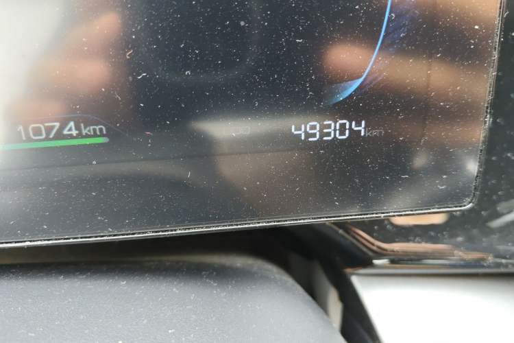 Used BYD Qin PLUS 2021 DM-i 120KM Prestige Model Odometer Close Up