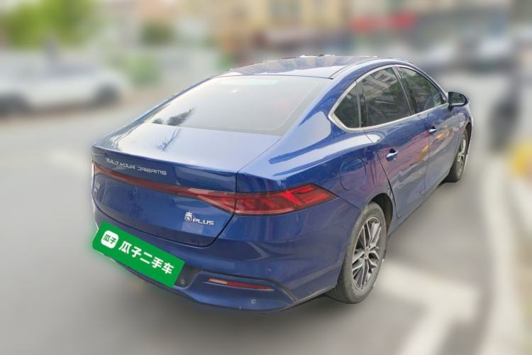 Used BYD Qin PLUS 2021 DM-i 55KM Flagship Model Rear Right 45 Deg