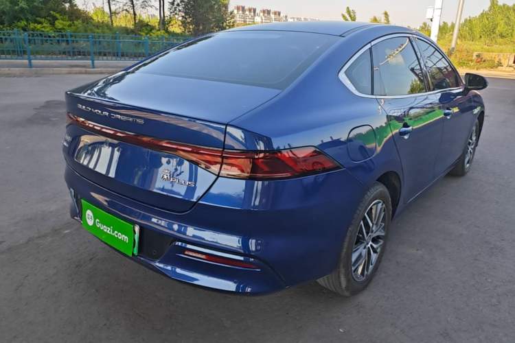 Used BYD Qin PLUS 2021 DM-i 120KM Flagship Model Rear Right 45 Deg