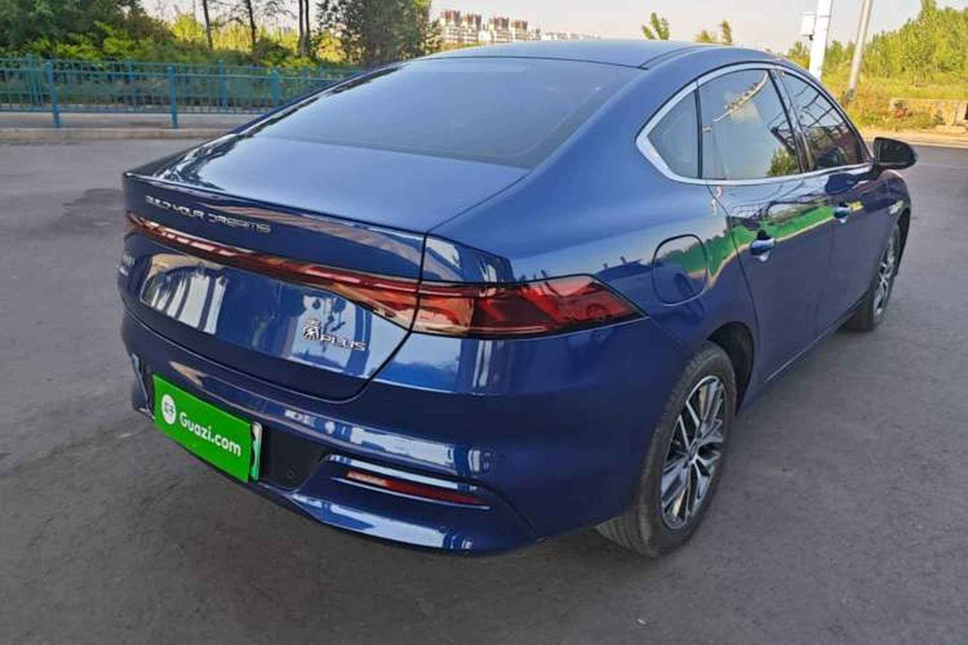 Used BYD Qin PLUS 2021 DM-i 120KM Flagship Model Rear Right 45 Deg
