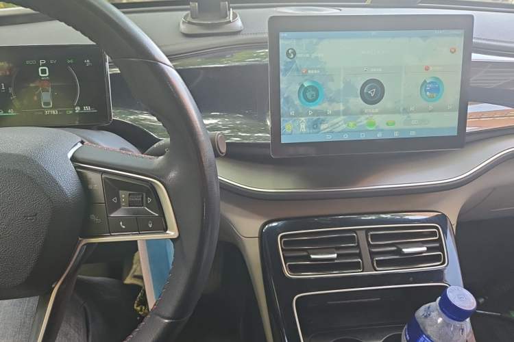 Used BYD Qin PLUS 2021 DM-i 55KM Flagship Model Audio And AC Panel