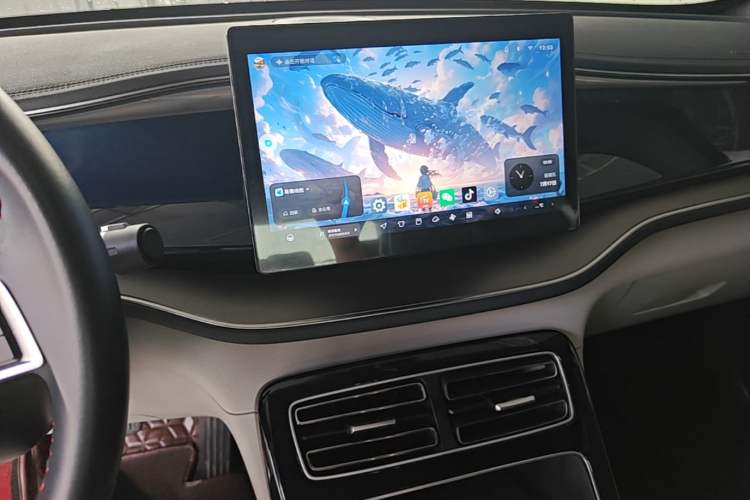 Used BYD Qin PLUS 2021 DM-i 55KM Flagship Model Audio And AC Panel