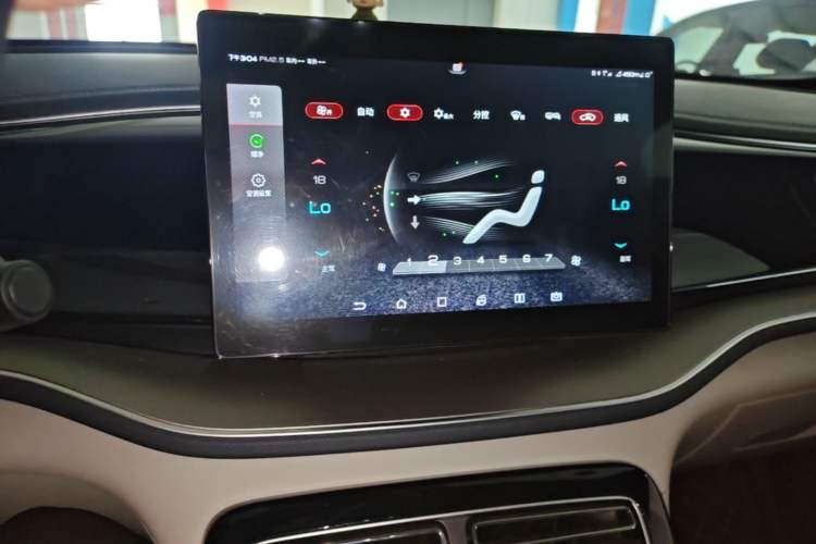 Used BYD Qin PLUS 2021 EV 500KM Luxury Model Audio And AC Panel