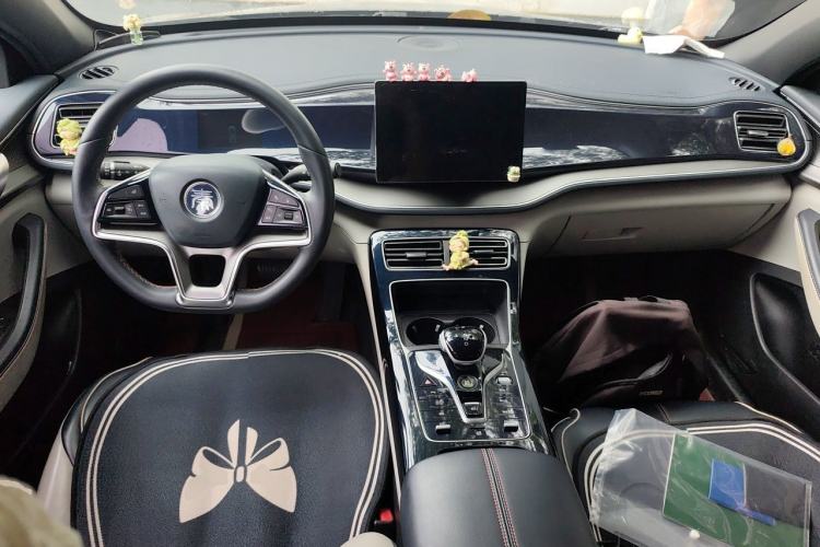 Used BYD Qin PLUS 2021 EV 500KM Luxury Model Center Console