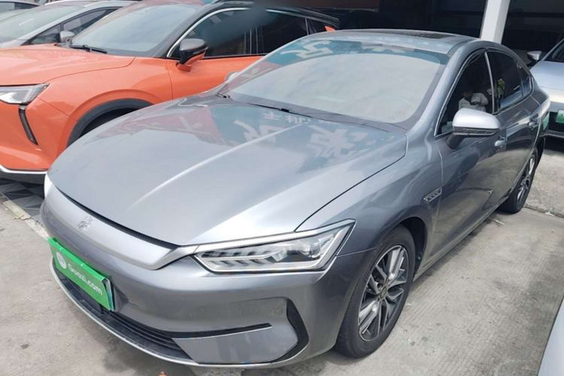 Used BYD Qin PLUS 2021 EV 500KM Luxury Model Front Left 45 Deg