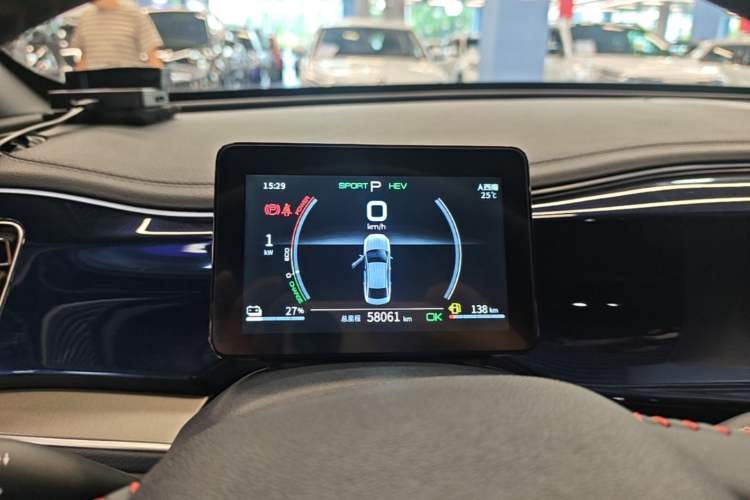 Used BYD Qin PLUS 2021 DM-i 55KM Flagship Model Instrument Cluster