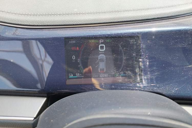 Used BYD Qin PLUS 2021 DM-i 55KM Flagship Model Instrument Cluster