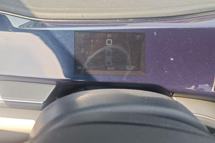 Used BYD Qin PLUS 2021 DM-i 55KM Flagship Model Odometer Close Up