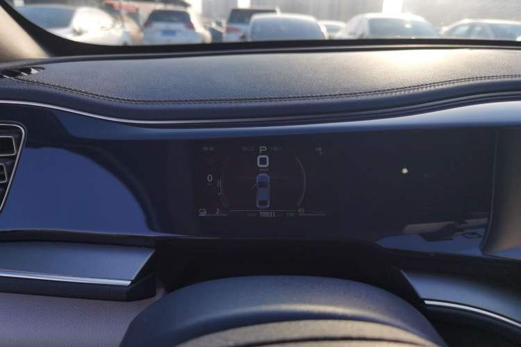 Used BYD Qin PLUS 2021 DM-i 55KM Flagship Model Odometer Close Up