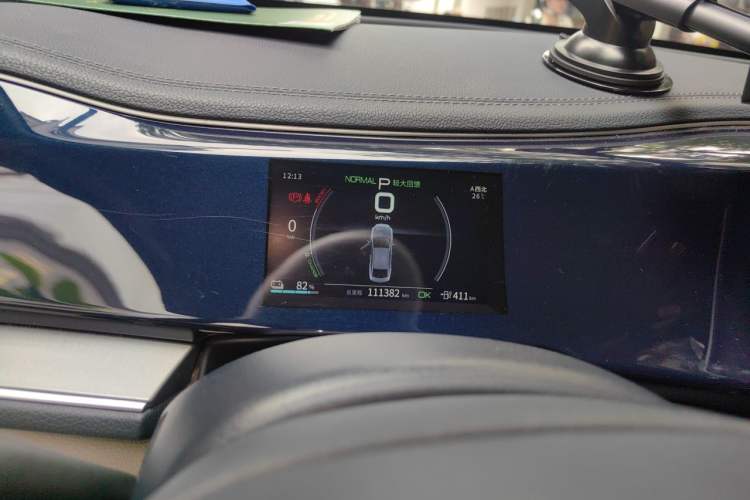 Used BYD Qin PLUS 2021 EV 500KM Luxury Model Odometer Close Up