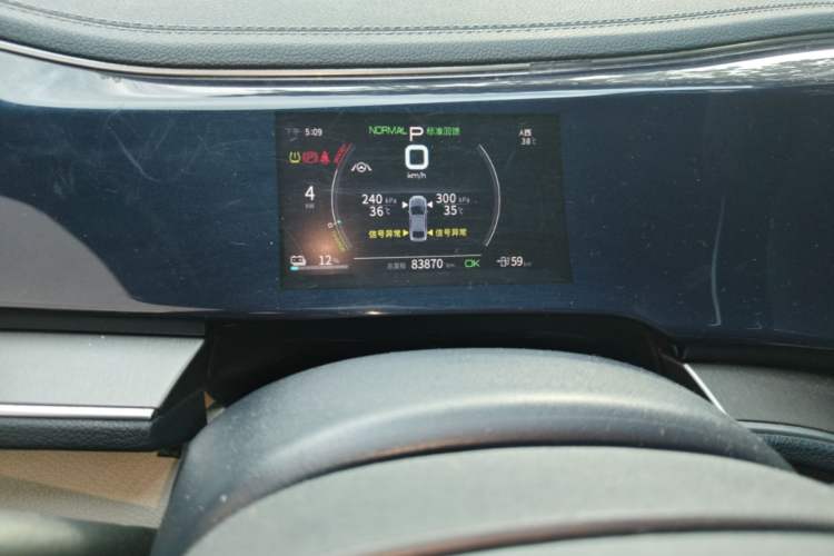 Used BYD Qin PLUS 2021 EV 500KM Premium Model Odometer Close Up