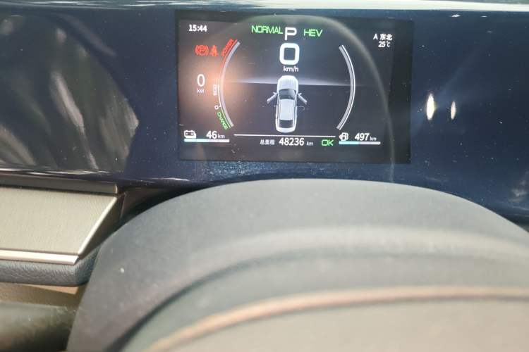 Used BYD Qin PLUS 2021 DM-i 120KM Prestige Model Odometer Close Up