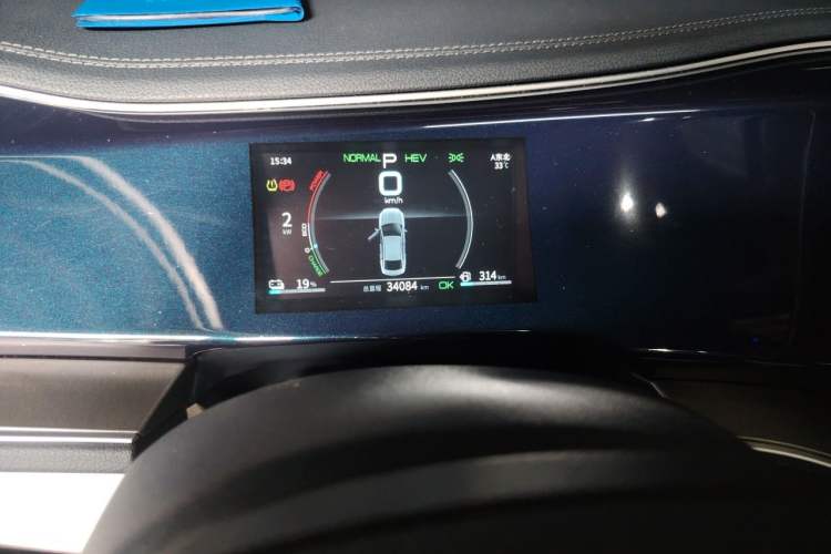 Used BYD Qin PLUS 2021 DM-i 55KM Flagship Model Odometer Close Up