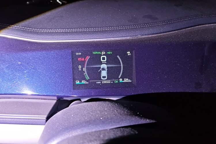Used BYD Qin PLUS 2021 DM-i 120KM Prestige Model Odometer Close Up