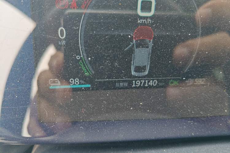 Used BYD Qin PLUS 2021 EV 600KM Flagship Model Odometer Close Up
