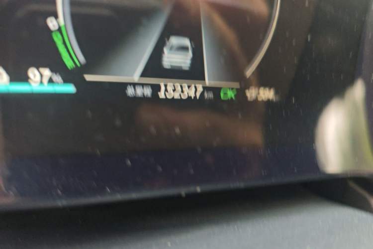 Used BYD Qin PLUS 2021 EV 600KM Flagship Model Odometer Close Up
