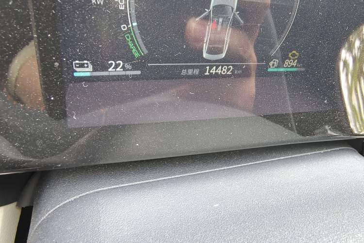 Used BYD Qin PLUS 2021 DM-i 55KM Prestige Model Odometer Close Up