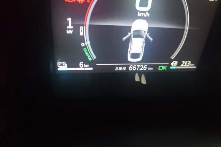 Used BYD Qin PLUS 2021 DM-i 55KM Prestige Model Odometer Close Up