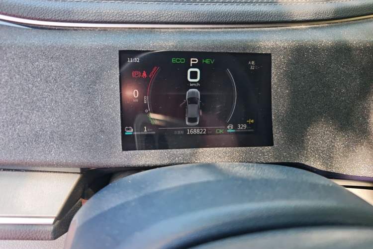 Used BYD Qin PLUS 2021 DM-i 55KM Flagship Model Odometer Close Up