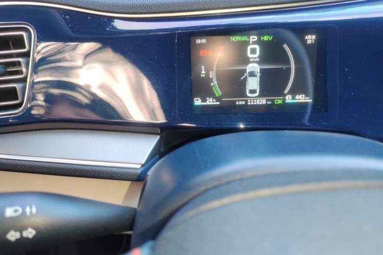 Used BYD Qin PLUS 2021 DM-i 120KM Prestige Model Odometer Close Up