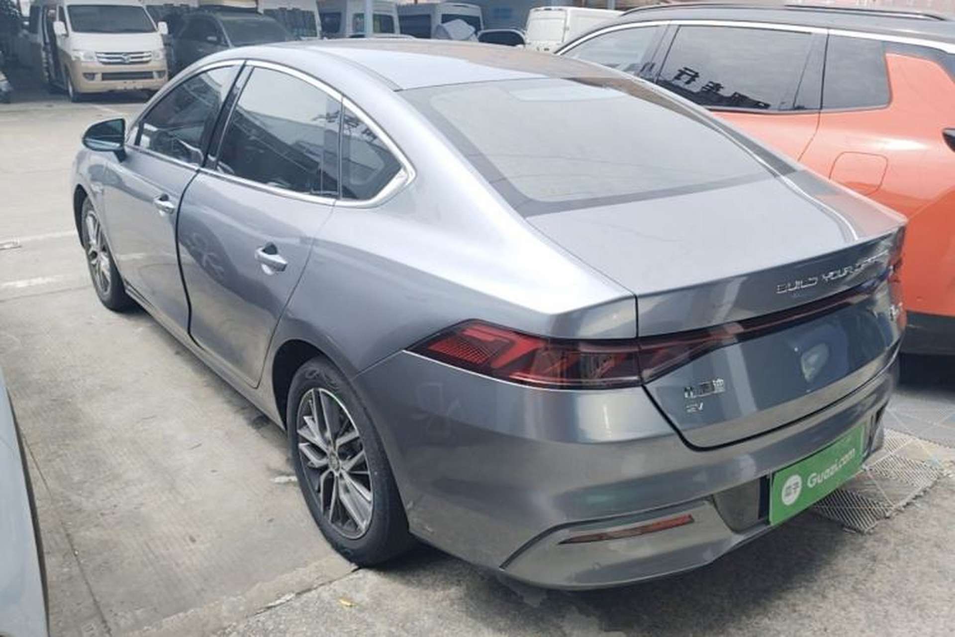 Used BYD Qin PLUS 2021 EV 500KM Luxury Model Rear Left 45 Deg