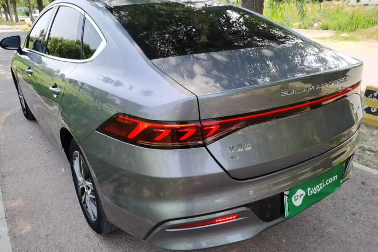 Used BYD Qin PLUS 2021 EV 500KM Luxury Model Rear Left 45 Deg
