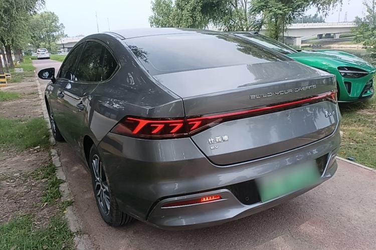 Used BYD Qin PLUS 2021 EV 500KM Luxury Model Rear Left 45 Deg