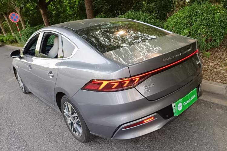 Used BYD Qin PLUS 2021 EV 500KM Luxury Model Rear Left 45 Deg