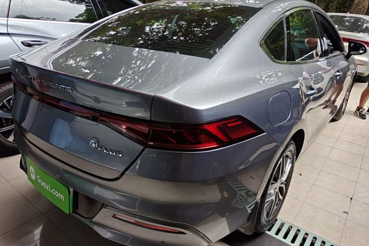 Used BYD Qin PLUS 2021 DM-i 55KM Flagship Model Rear Right 45 Deg