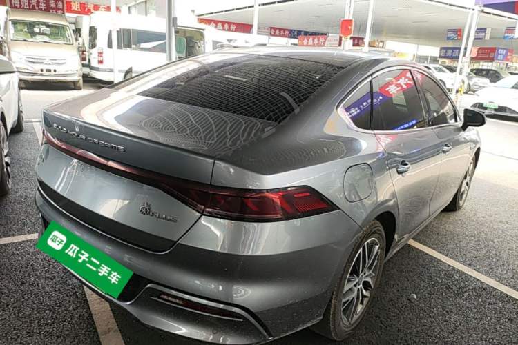 Used BYD Qin PLUS 2021 EV 500KM Premium Model Rear Right 45 Deg
