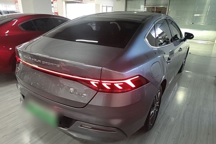 Used BYD Qin PLUS 2021 EV 500KM Luxury Model Rear Right 45 Deg