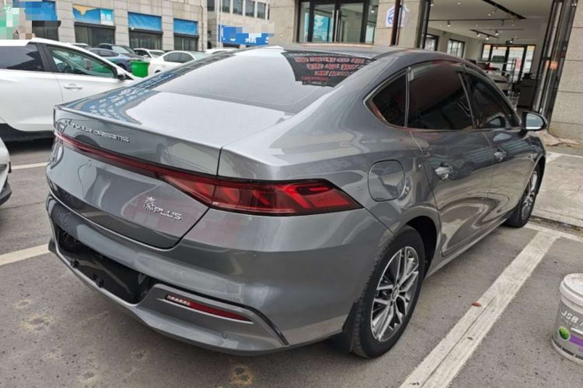 Used BYD Qin PLUS 2021 EV 500KM Luxury Model Rear Right 45 Deg