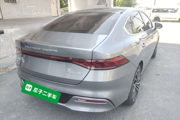 Used BYD Qin PLUS 2021 EV 600KM Flagship Model Rear Right 45 Deg