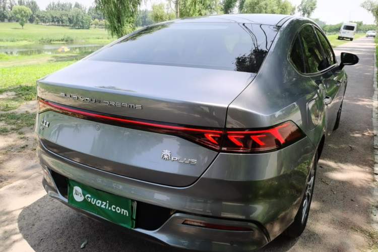 Used BYD Qin PLUS 2021 EV 500KM Luxury Model Rear Right 45 Deg