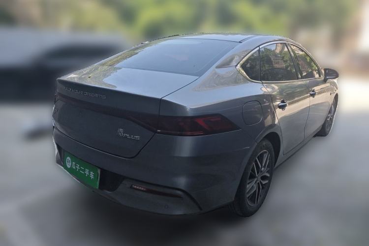 Used BYD Qin PLUS 2021 EV 500KM Luxury Model Rear Right 45 Deg