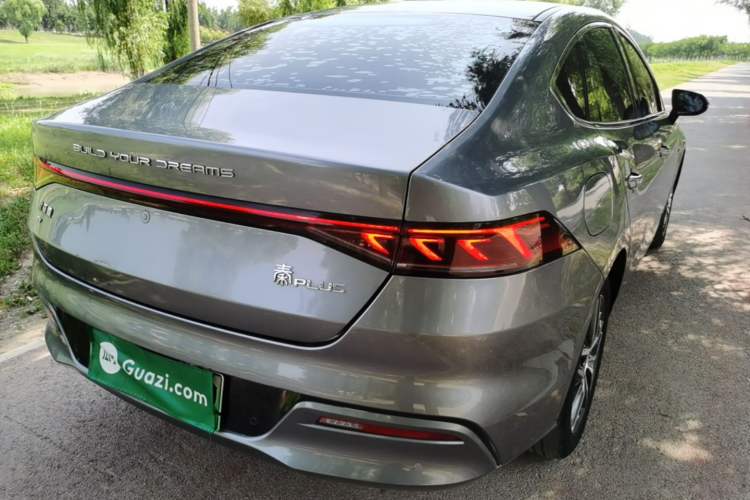 Used BYD Qin PLUS 2021 EV 500KM Luxury Model Rear Right 45 Deg