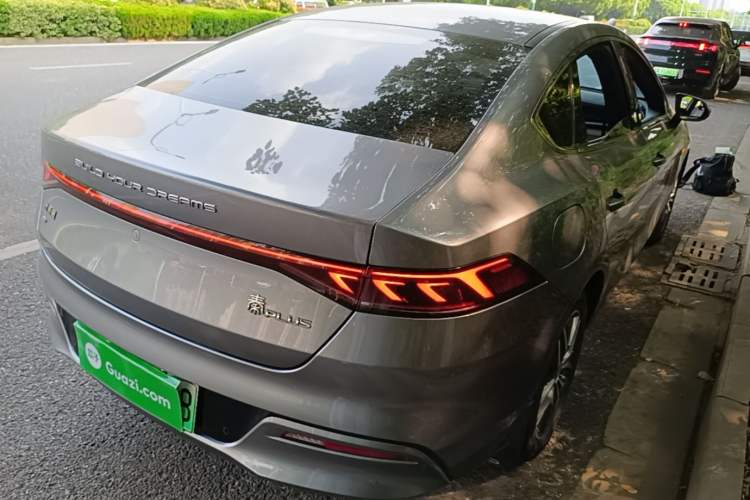 Used BYD Qin PLUS 2021 EV 500KM Luxury Model Rear Right 45 Deg