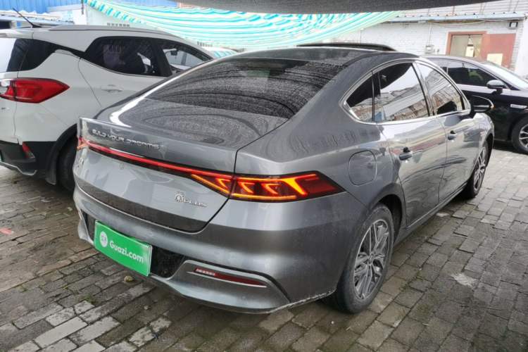 Used BYD Qin PLUS 2021 EV 500KM Luxury Model Rear Right 45 Deg